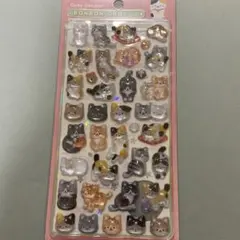 【正規品、新品未開封品】和柄　猫　ボンボンドロップシール