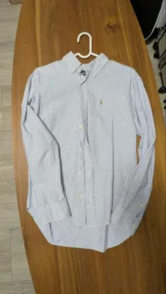 ポロ　ラルフローレンストライプ長袖シャツ 旧ロゴ