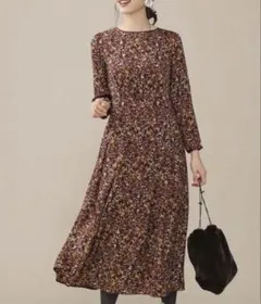 nano universe ナノユニバース　モザイクフラワータックワンピース