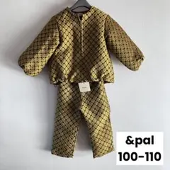 新品&美品♪フラワージャガードブルゾン&パンツ　セットアップ &pal 100