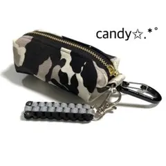 ゴルフボールケース ミニティーホルダー付き✩.*˚迷彩柄(ブラック系)