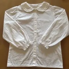 130サイズ 白フォーマルブラウス