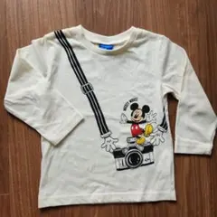 Disney ミッキーマウス 長袖カットソー 95cm　カメラ