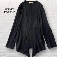 HIROKO KOSHINO ヒロココシノ カーディガン 黒 薄手 羽織りのサムネイル