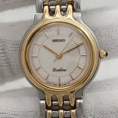 新品電池　SEIKO Exceline 8420-0390D 極美品 純正ベルト 新品電池 SEIKO Exceline 8420-0390D 極美品 純正ベルト - メルカリ