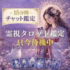 【本格霊視タロット鑑定】　チャット鑑定　占いし放題