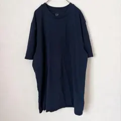 GAP ギャップ Ｔシャツ 丸首 半袖 無地 XL 紺 ネイビー 綿 カジュアルのサムネイル