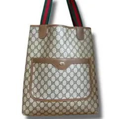 美品✨ヴィンテージ グッチ トートバッグ シェリーライン GGスプリーム