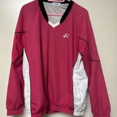 YONEX ピンク Vネック 長袖ウェア M