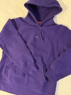 希少カラー☆シュプリーム センター刺繍ロゴ ヴァンパイア パーカー L相当 紫 シュプリーム☆センター刺繍ロゴ入りパーカー 美品 希少カラー