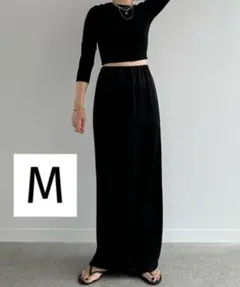 enof イナフ　ace long straight skirt Mサイズ
