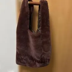 ボアファー トートバッグ