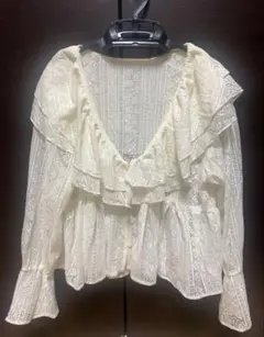 LOWRYSFARMレース長袖トップス サイズF