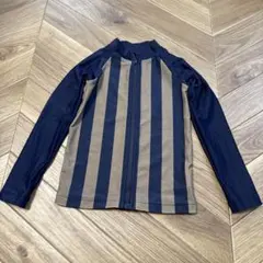 ストライプ柄長袖ラッシュガード 110