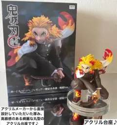 ラウンドワン　鬼滅の刃 煉獄杏寿郎　ぬーどるストッパーフィギュア用アクリル台座