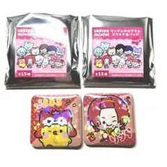 いれいす ミニニ ホログラムスクエア 缶バッジ 2個セット りうら ぴよまる