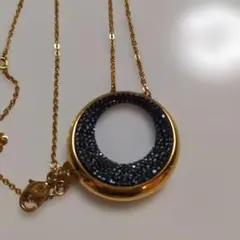 Swarovski サークルネックレス ゴールドカラーのサムネイル