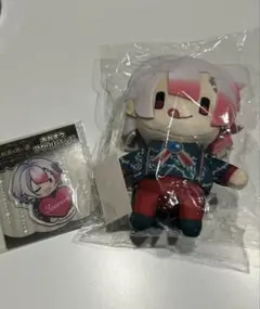 悪魔執事と黒い猫　アモン　　　　　　　　ぬいぐるみとお名前バッチ