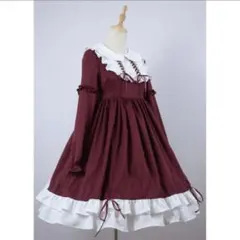 ロリータワンピース 赤