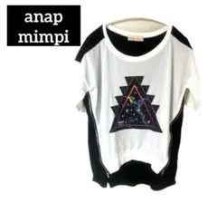 00s vintage平成【ANAP】BACKシアー　サイドzip前後差トップス