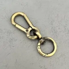 カラビナ　キーリング　ゴールド　キーホルダー　ヴィンテージ