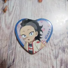 う*に様 鬼滅の刃 不死川玄弥 ストロベリー ハート缶バッジ