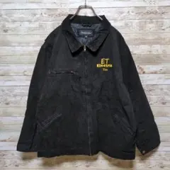 【d04】Dunbrookダックジャケットカバーオール企業ロゴUSAキルティング