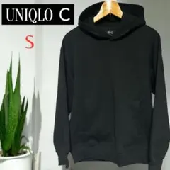 UNIQLO C 未使用　オーバーサイズシルエットフード付きパーカーS ブラック