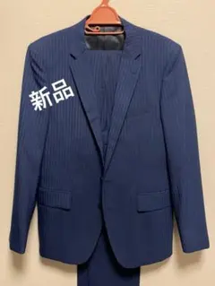 新品 メンズビギ スーツ ネイビーブルー MからLサイズ向け　まとめ買い割引あり