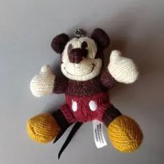 ミッキーマウス 編み物マスコット 約10cm