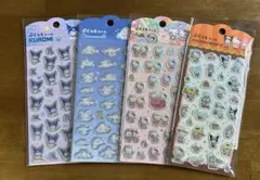サンリオぷくっとシール 4枚セット　キティ　クロミ　シナモロール