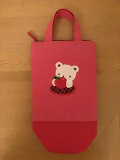 ファミリア　ボトルケース　レッド
