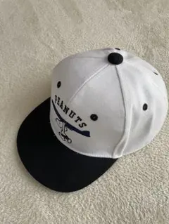 PEANUTS スヌーピー キャップ ホワイト/ブラック