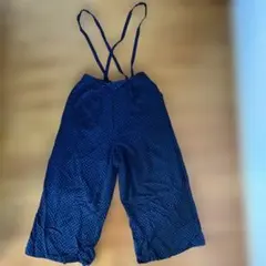 earth music&ecologyドット柄 ガウチョパンツ サロペット