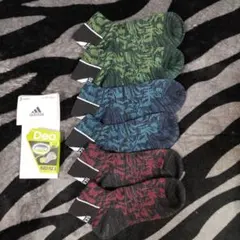 22-24　アディダス　ソックス　3足セット