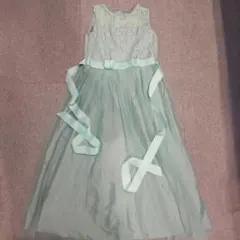 キャサリンコテージ　ミントグリーン レースドレス 160cm