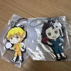 鬼滅の刃　一番くじ　ラバーストラップ　炭治郎、善逸