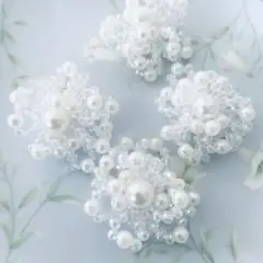 パール付き　デコレーションパーツ2個