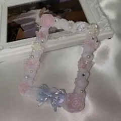 ホイップデコ 硬質ケース トレカケース /ピンク 白 ホワイト リボン 薔薇