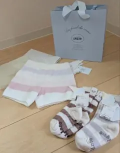 ジェラート・ピケの靴下とショートパンツセット