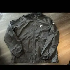 Nike ブラック ナイロンジャケット フルジップ