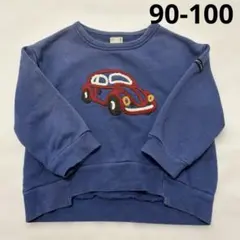 【最終お値下げ】petit main 車刺繍 トレーナー 100cm