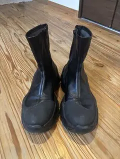 ブラック サイドゴアブーツ 厚底　Lサイズ