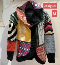 Desigual デシグアル ニット カーディガン ジャケット Mサイズのサムネイル