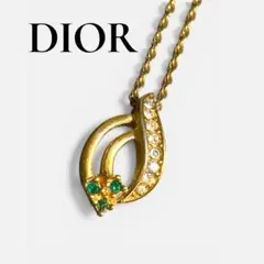 18【激レア】ディオール Dior ゴールドリーフネックレス
