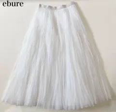 新品 ebure シアーオーガンジープリーツ スカートのサムネイル