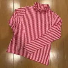 Callaway ストライプタートルネックシャツ Lサイズ