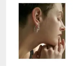 ゴールド フープ型 イヤリング