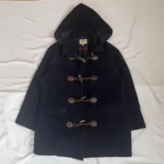 フード付きダッフルコート　ネイビー