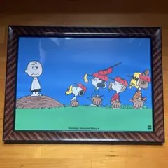スヌーピー 40周年 記念 限定 フレーム アート ヴィンテージ PEANUTS